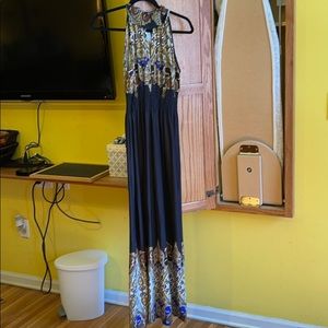 Dress stretchy long